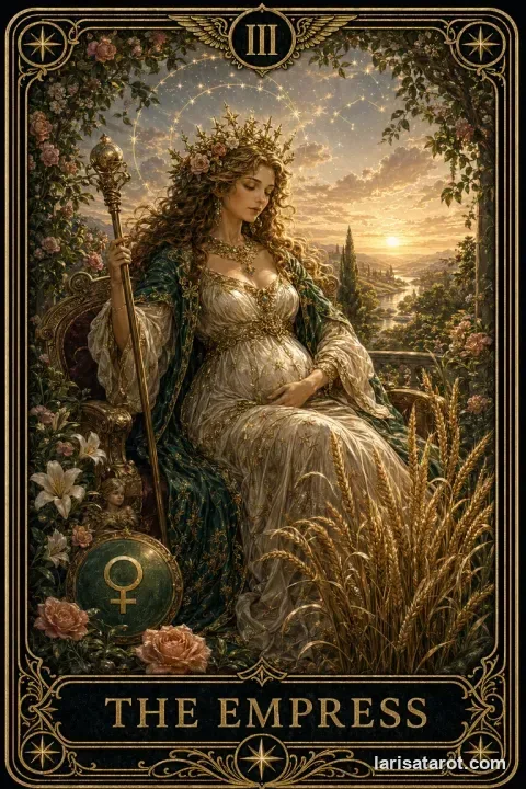 Karte Die Herrscherin aus dem Larisa-Deck
