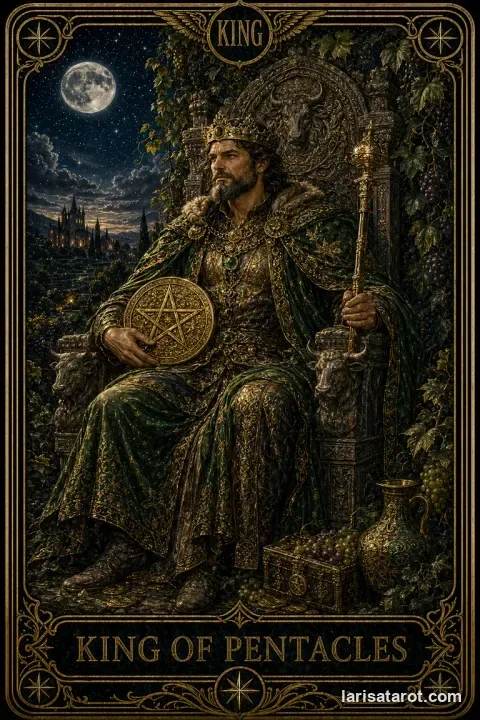 Karte König der Münzen aus dem Larisa-Deck