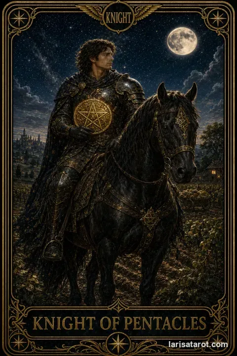 Karte Ritter der Münzen aus dem Larisa-Deck