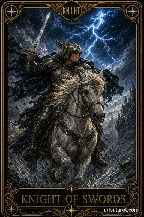 Karte Ritter der Schwerter aus dem Larisa-Deck