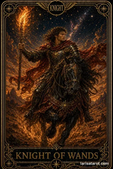 Karte Ritter der Stäbe aus dem Larisa-Deck