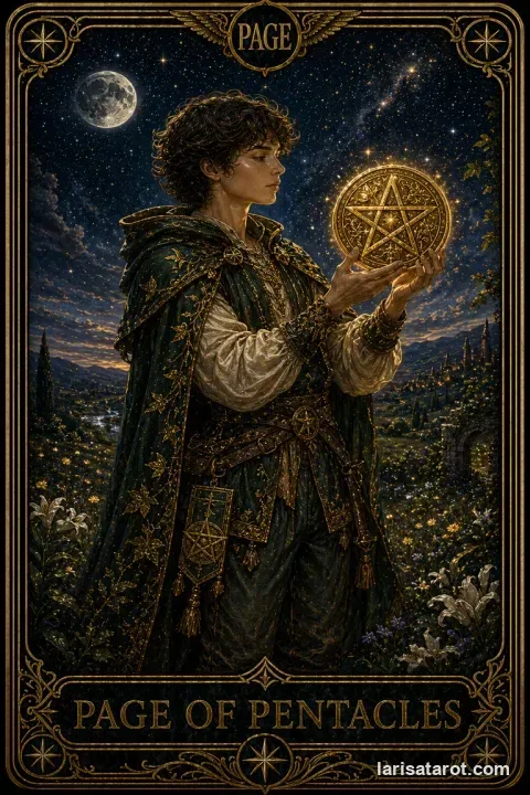 Karte Bube der Münzen aus dem Larisa-Deck